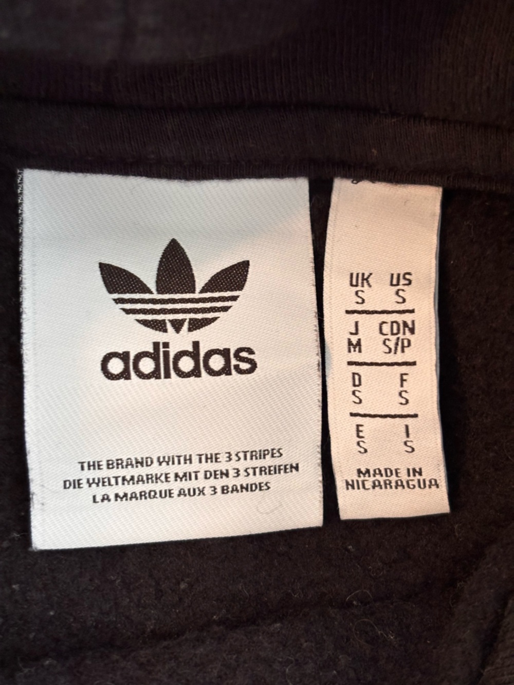 Adidas Originals Graphic Hoodie – Black | Trippy Retro Streetwear | Size S - Picture 4 of 9